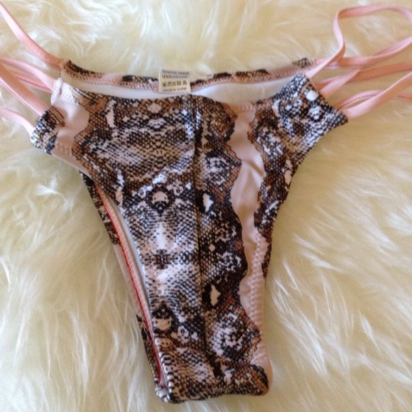 Pink Python Brazilian Cut Super Sexy Bikini - Picture 6 of 8